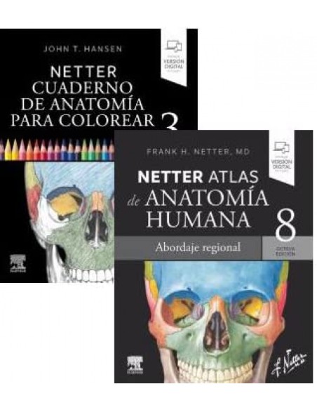 PACK CUADERNO ANATOMIA COLOREAR 3ª ED ATLAS ANATOMIA HUMANA